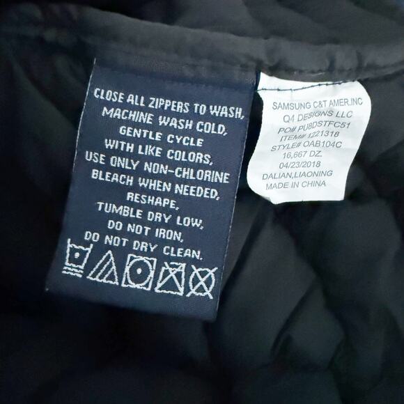 BEN SHERMAN | Navy Blue Quilted Puffer Full Zip Men's Soft Warm | Size Medium - Picture 8 of 9